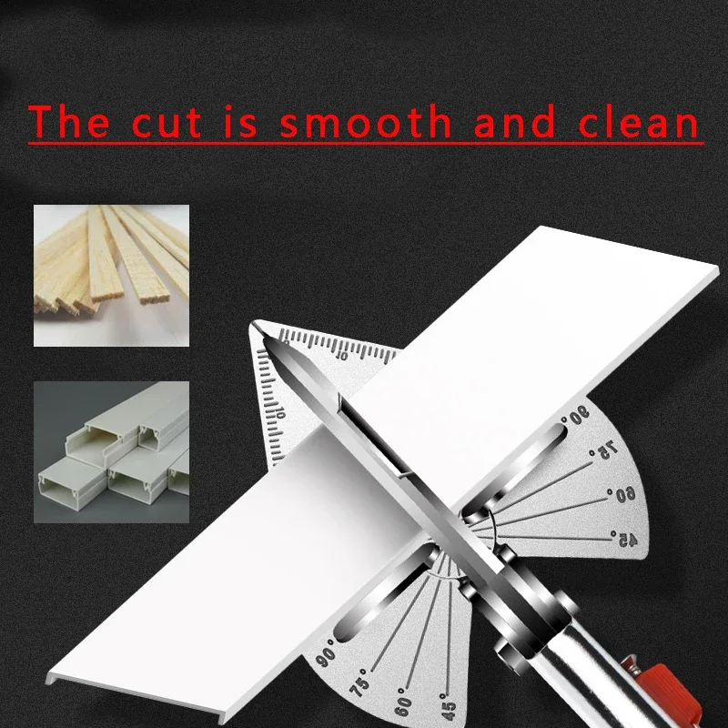 45-135° Multi Angle Miter Cutter Hand Tools Shear With 20 Replacement Blades For home decor PVC PE Soft Wood Plastic Duct