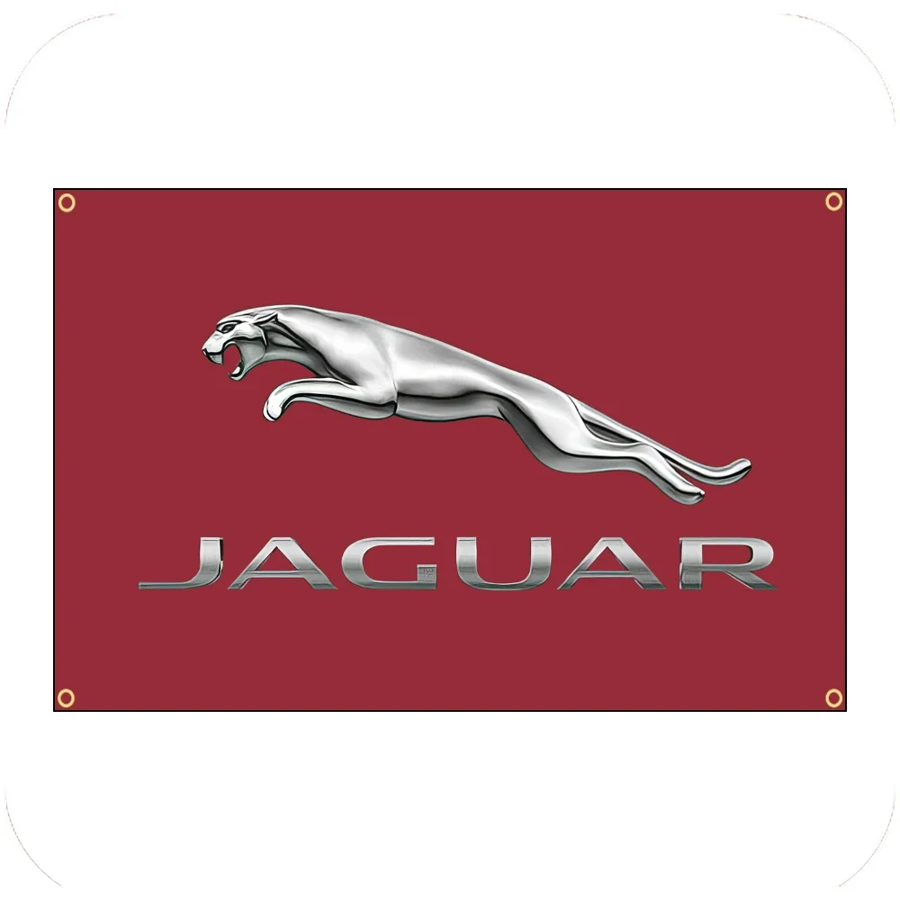 FLAGDOM 90 x150cm JAGUARs Car Racing Decor Flag 3x5 Ft Banner Indoor Outdoor Decoration