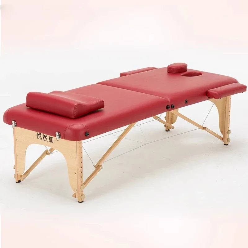 Massage Bed Headrest Foldable Aesthetic Stretchers Portable Massage Table Pillow Facial Bed Eyelash Making Stretcher Salon