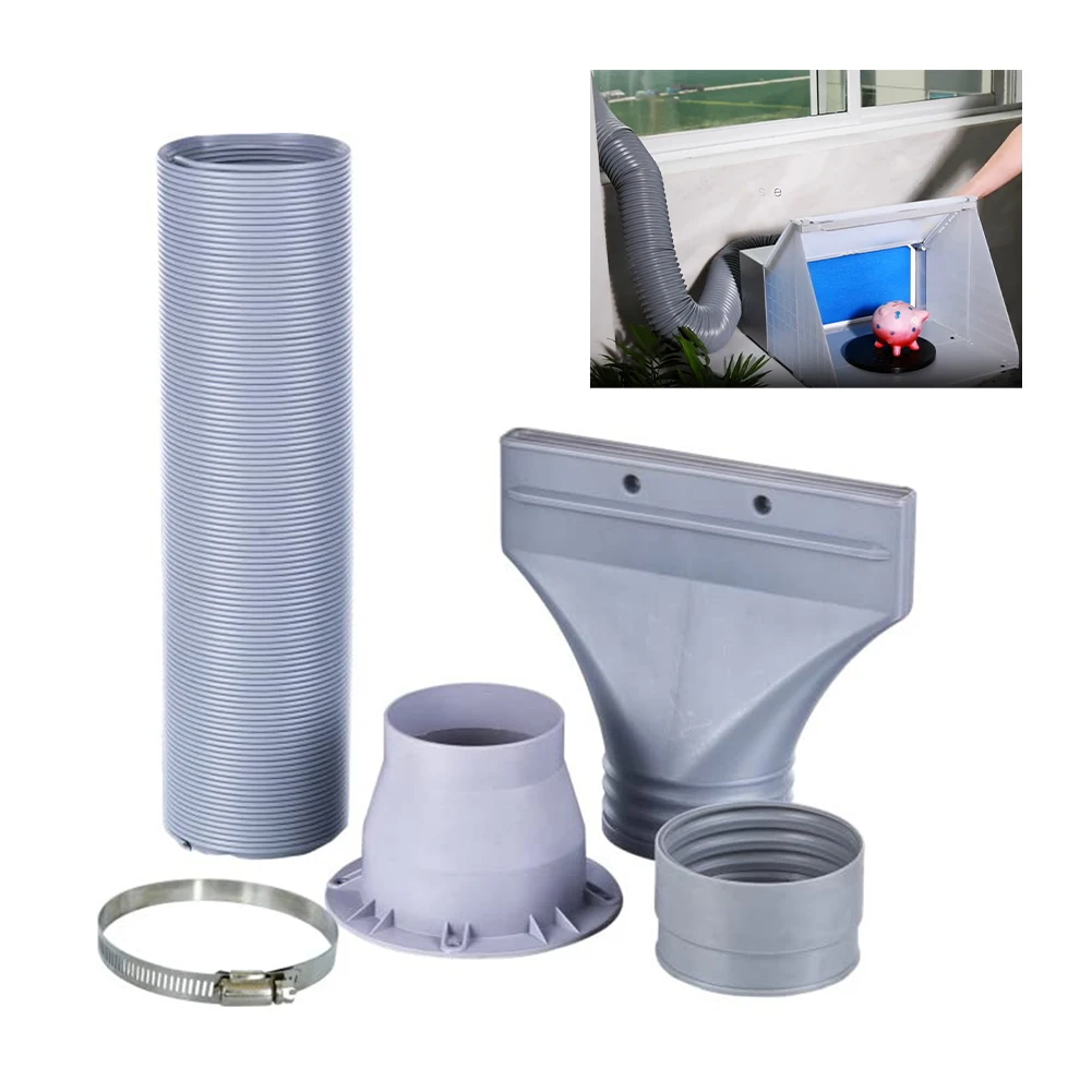 Flexible Vent Hose Exhaust Hose Airflow Optimization Plastic Construction Sturdy Material Versatile Uses Adjustable Exhaust Duct