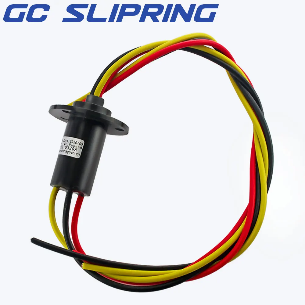 Wind PowerSlip ring 3-way 30a, each ring current 30a, rotating dining table slip ring wire diameter 3.5mmSRC-22-0330A