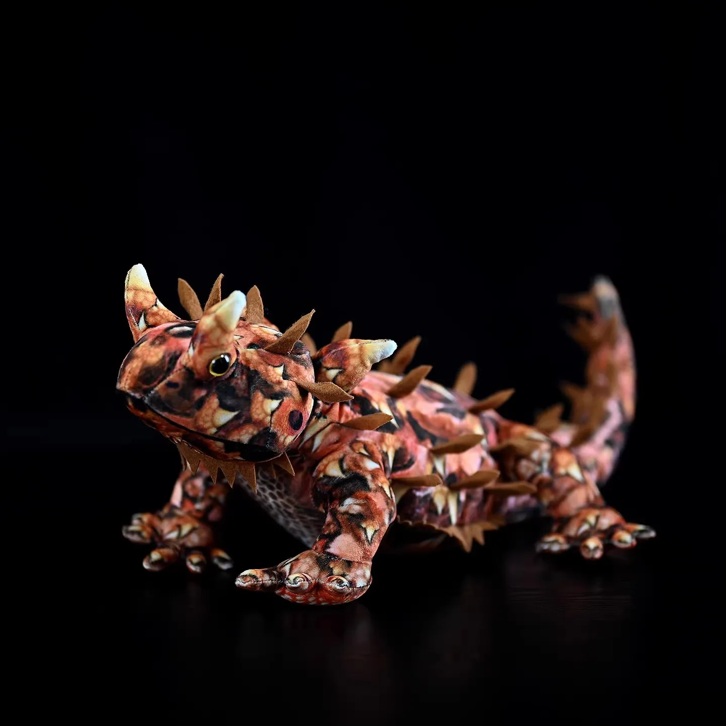 Simulated Animal Lizard Thorny Mountain Devil Moloch Horridus Plush Toy Stuffed Doll Wild Nature Zoo Reptile Model Boy Girl Gift