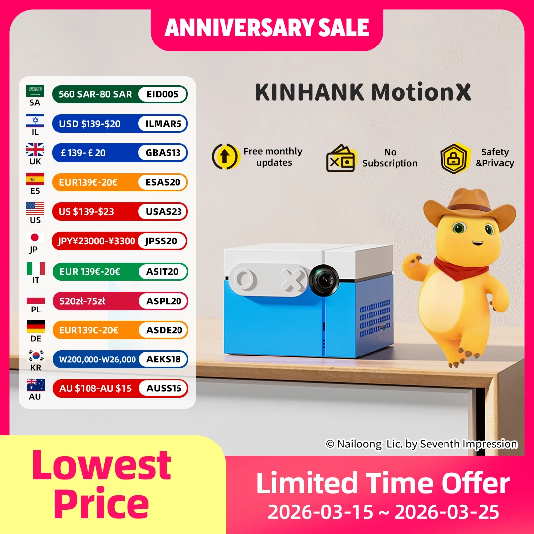 KINHANK MotionX Video Game Console for Kids & Families Ongoing Updates Kids Toy Active Play System Indoor Physical Activity