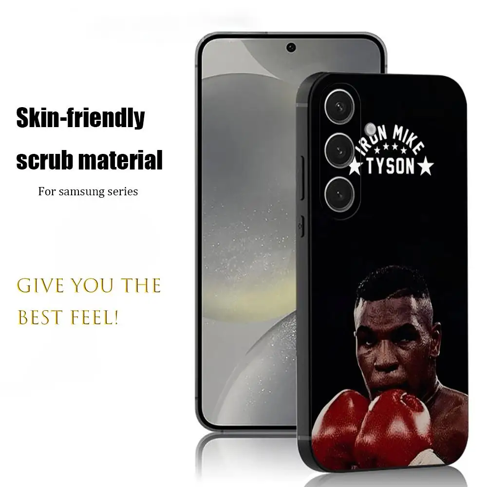 Boxer M-Mike T-Tyson Star Hot Phone Case For Samsung Galaxy S25 S24 S23 S22 S21 S20 Plus Ultra Note20 Soft Black