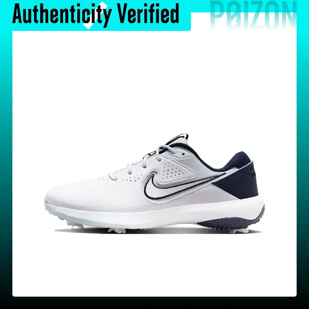 Nike Victory Pro 3 Cushioning Abrasion Resistant Cushioning, Wear Resistant Low top Golf Shoes Unisex White Blue DX9028-102