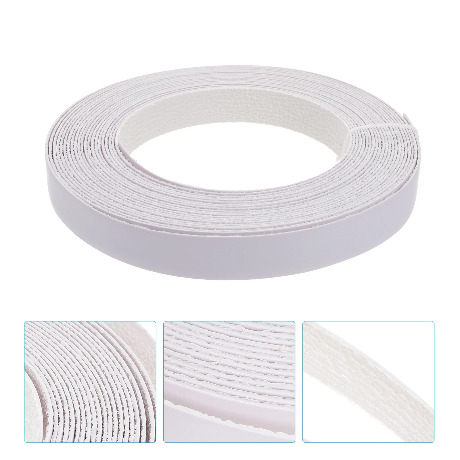 

10m Edging Tape PVC Adhesive White Protection B for Furniture Restoration DIY Cabinet Veneer Pre Glued