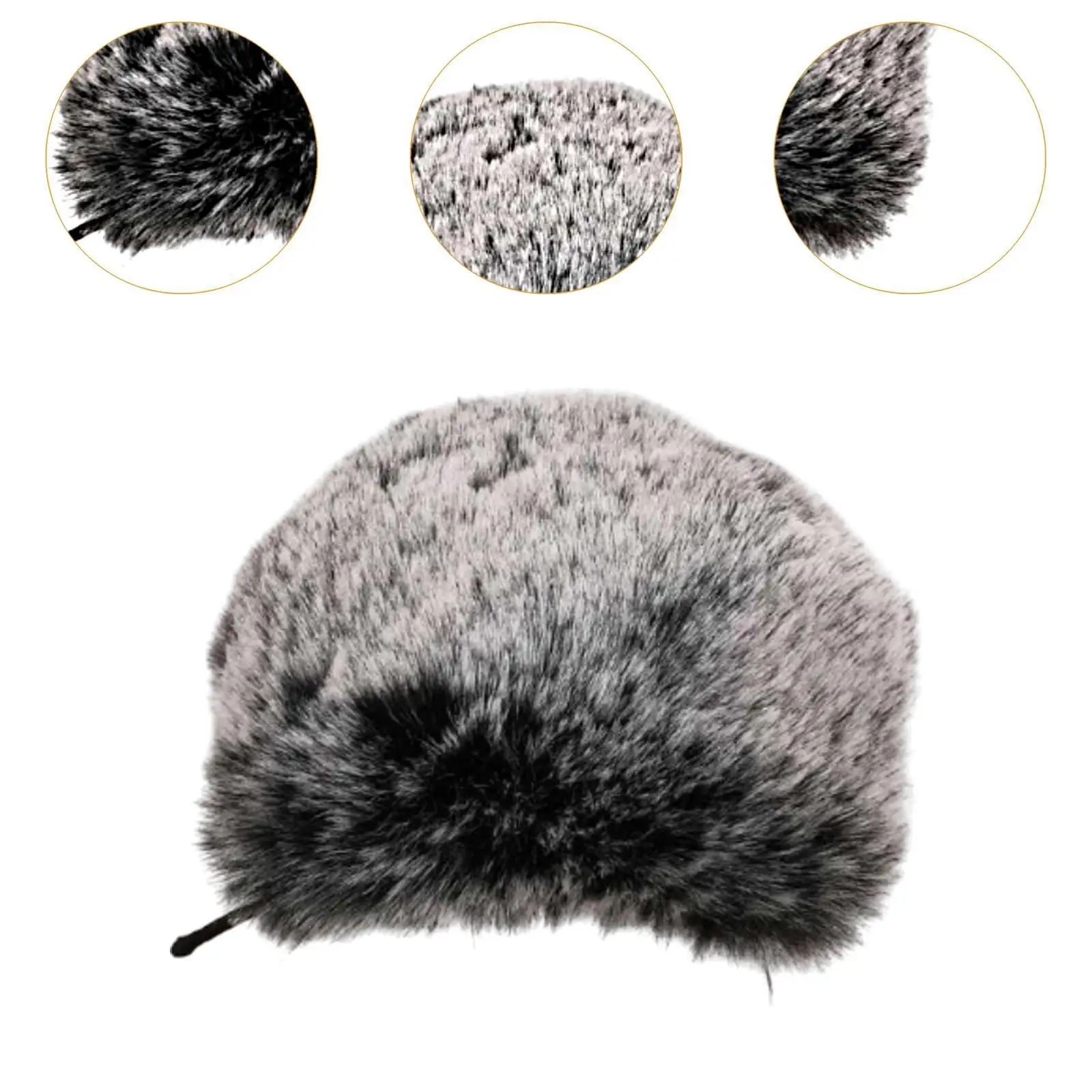 Furry Microphone Muff Microphone Sleeve Windproof Portable Microphone Plush