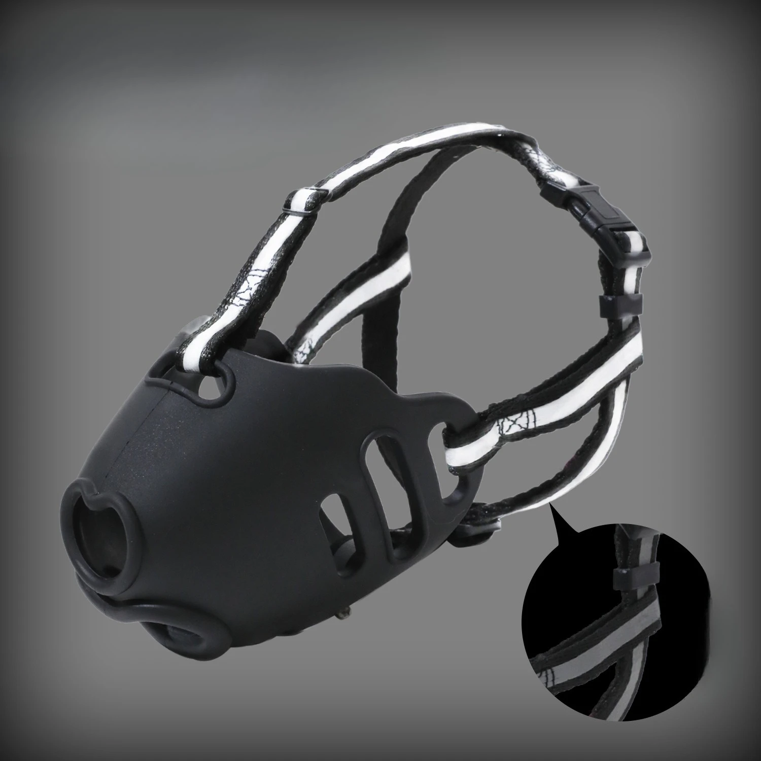 Reflect Light Dog Mouth Guard Cover Comfy Breathable Basket Muzzle Against Biting Barking Dog Mask Anti-barking Muzzle For Pets