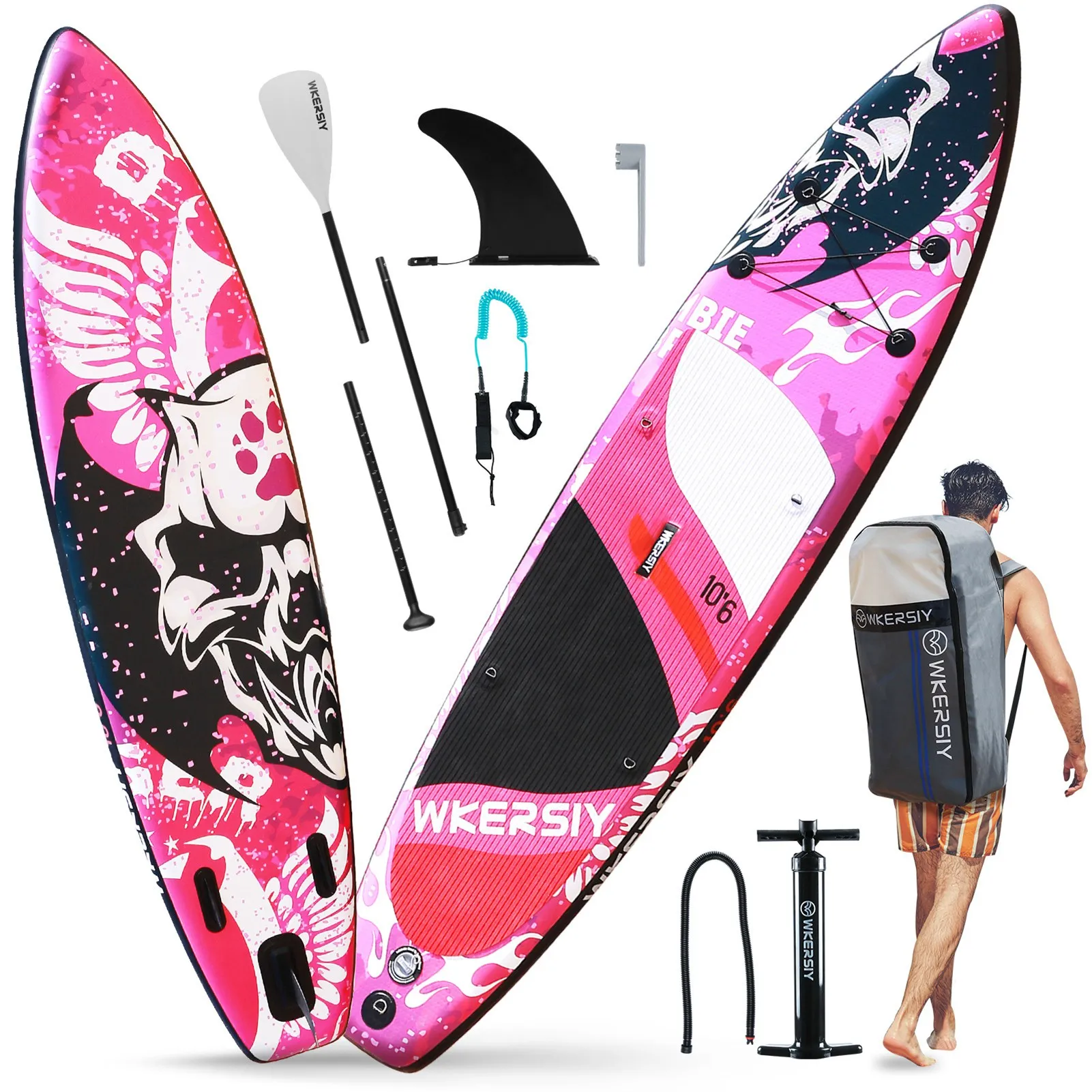 

NEW Inflatable Paddle Board Wide Stable Inflatable Surfboard with Board Accessories for Adults Youth inflatable paddle board