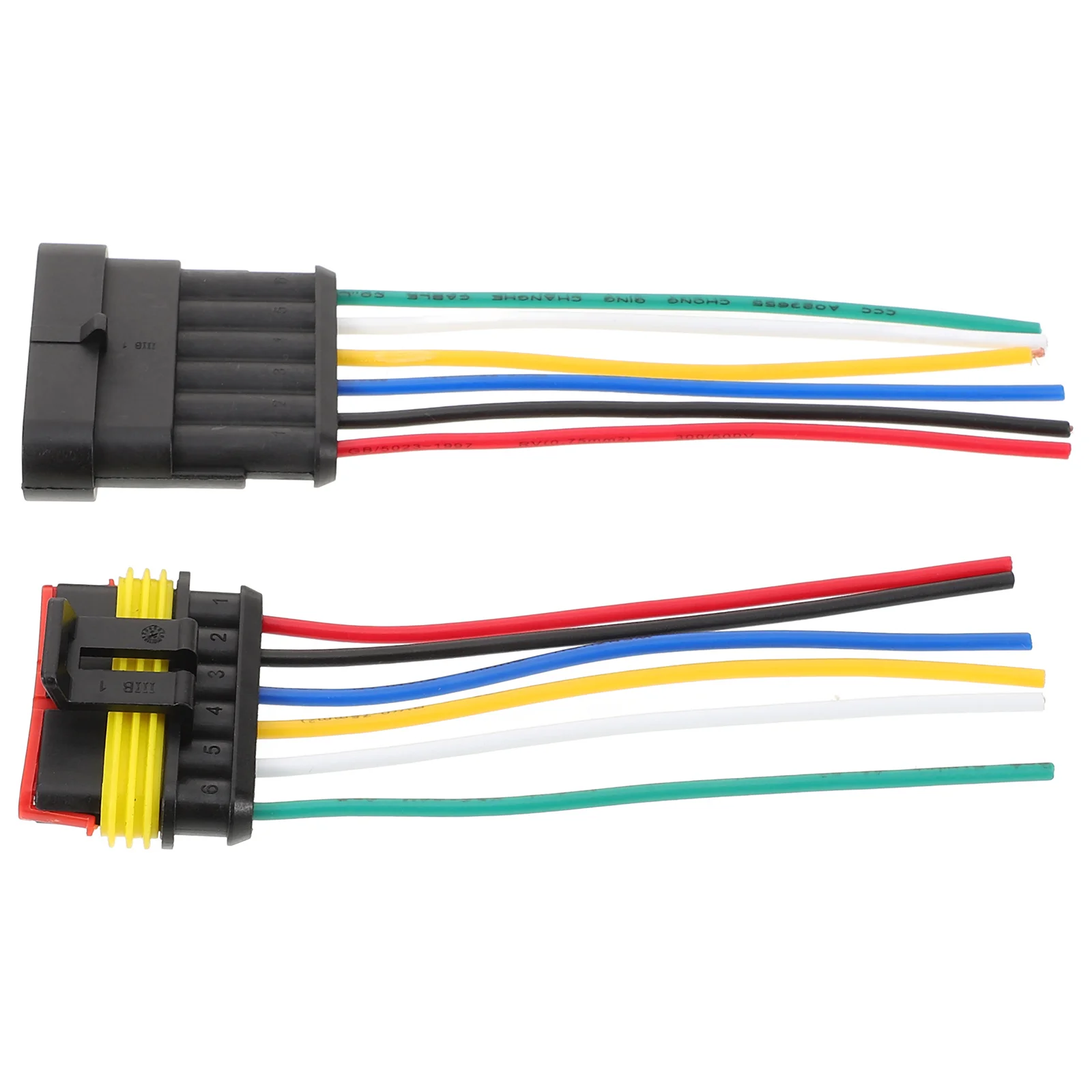 

1 set 1 Set Electrical Plug Socket For Male Female Car Marine Boat 10Cm Wire 6 Pin Connector Car Wire Connector