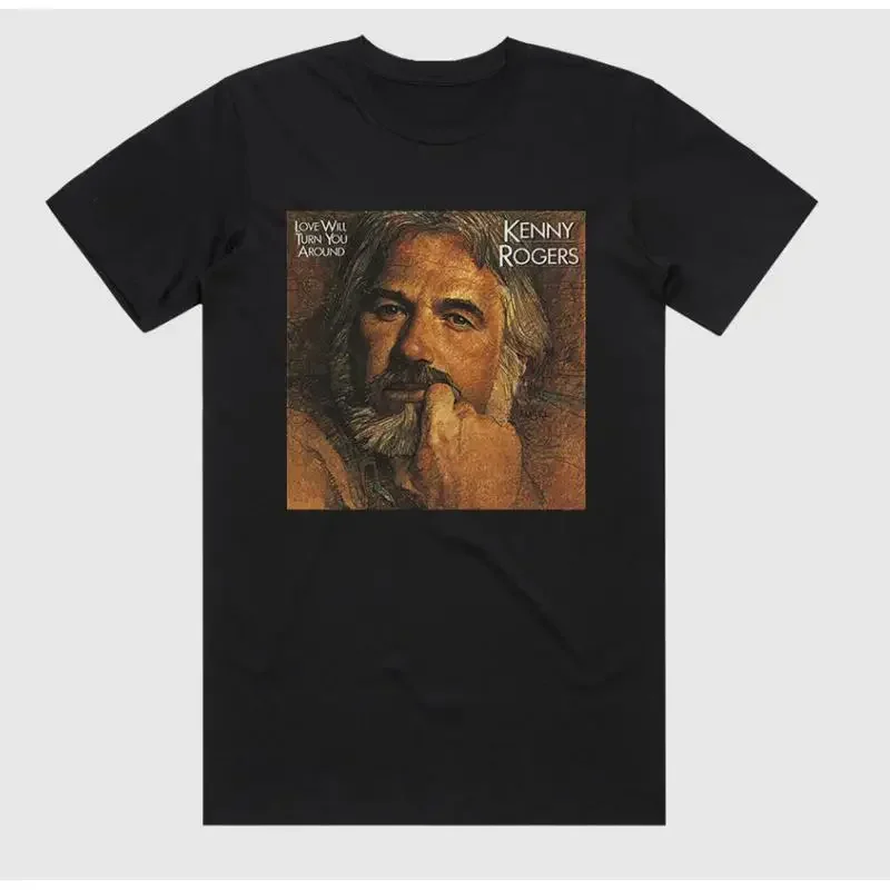 Kenny Rogers Love Will Turn You Around Album Cover T shirt size S 5XL