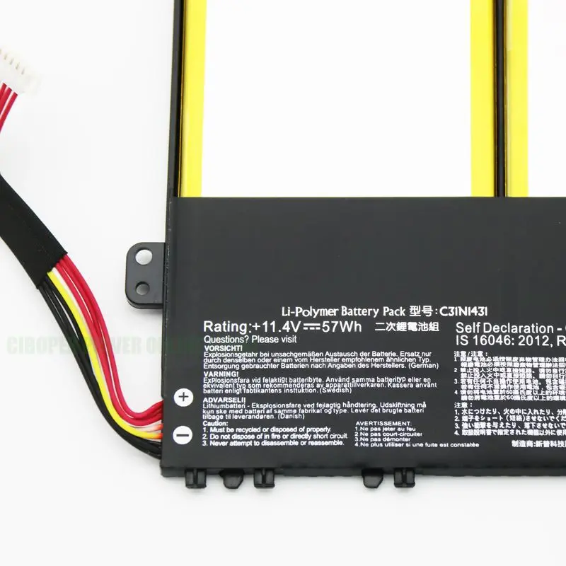 Laptop Battery C31N1431 0B200-01600300 0B200-01600400 For R416SA R416NA L403SA L403NA E403SA Series 11.4V/57Wh/4840mAh