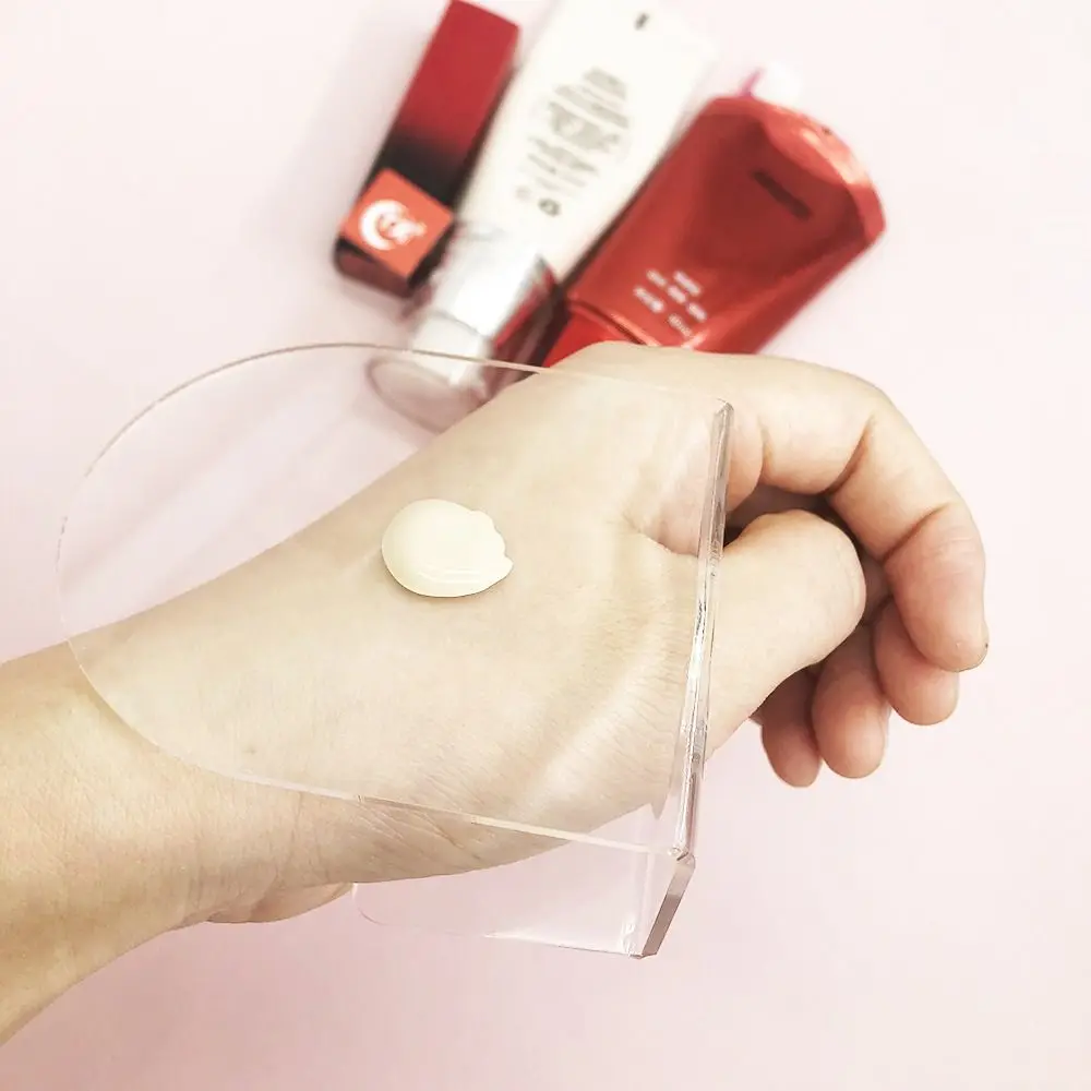 Acryl transparant palet Draagbaar handverfpalet Hartvormig herbruikbaar foundationmengpalet Make-uphulpmiddelen