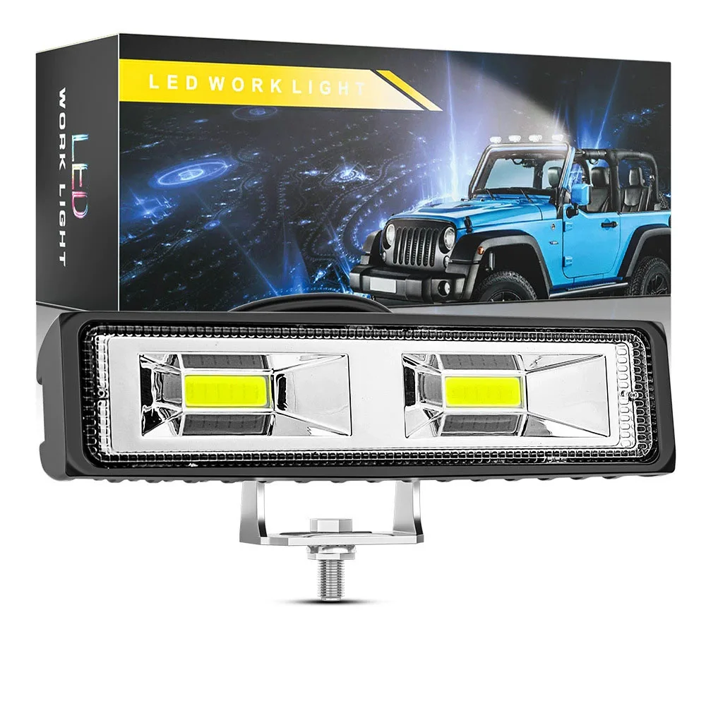 

48W DC9-30V Work Light Headlight Led Bar LED Lightbar Spotlight Offroad COB LED 2SMD for Car Tractor Truck Driving Fog Lamp