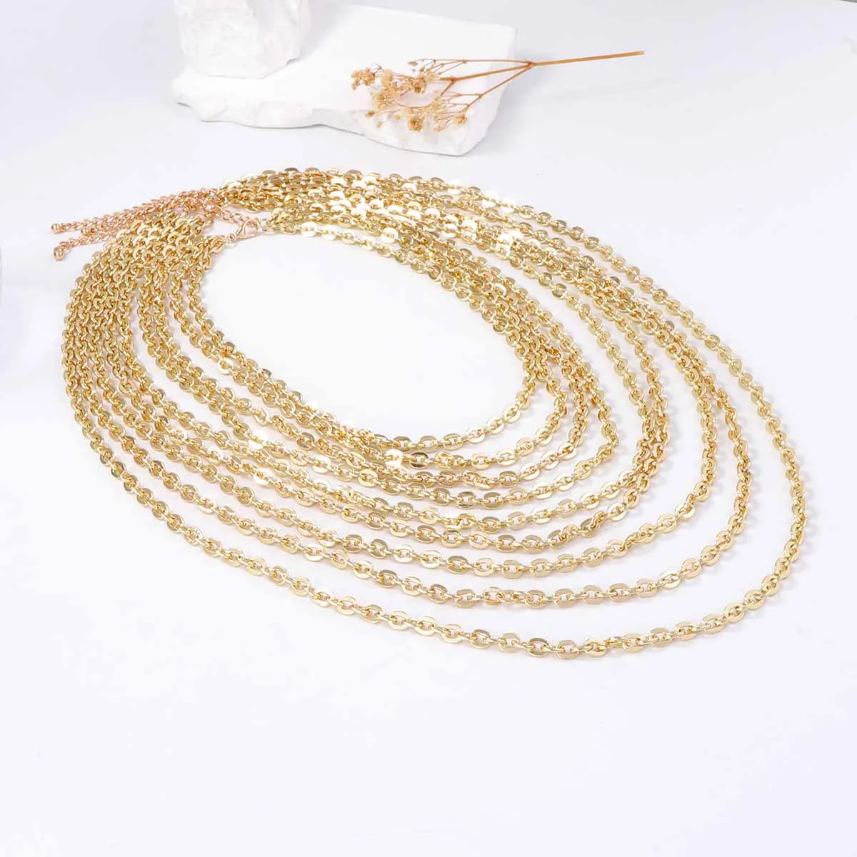 2025 New ZAA Multilayer Metal Chains Tassels Necklaces for Women Boho Jewelry Neck Accessories