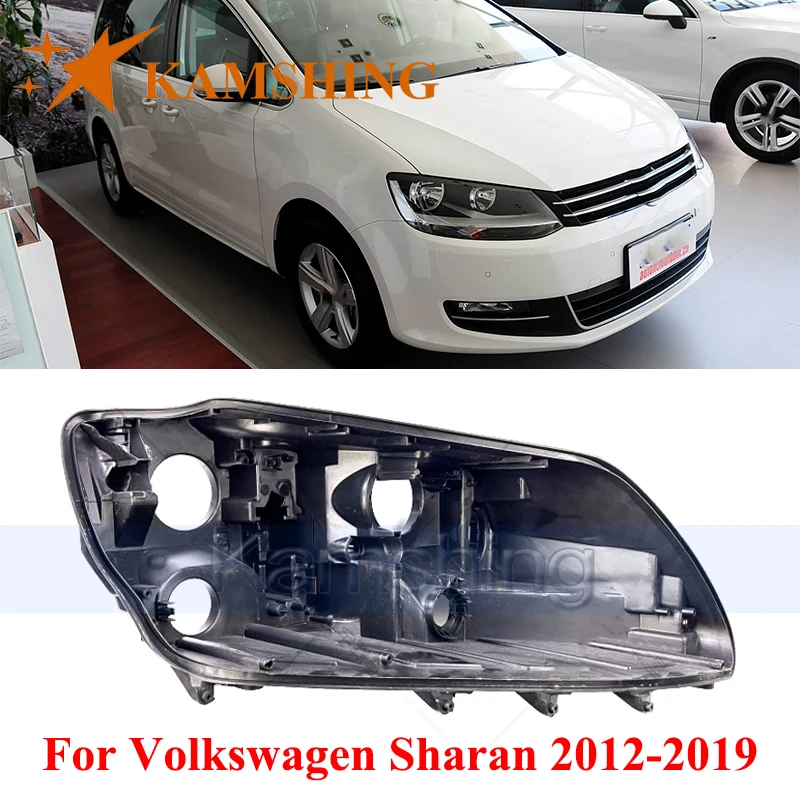 

CAPQX Front Headlight Base Cover For Volkswagen Sharan 2012-2019 Head Light Back Lid Head Lamp Back House Headlamp Rear Shell