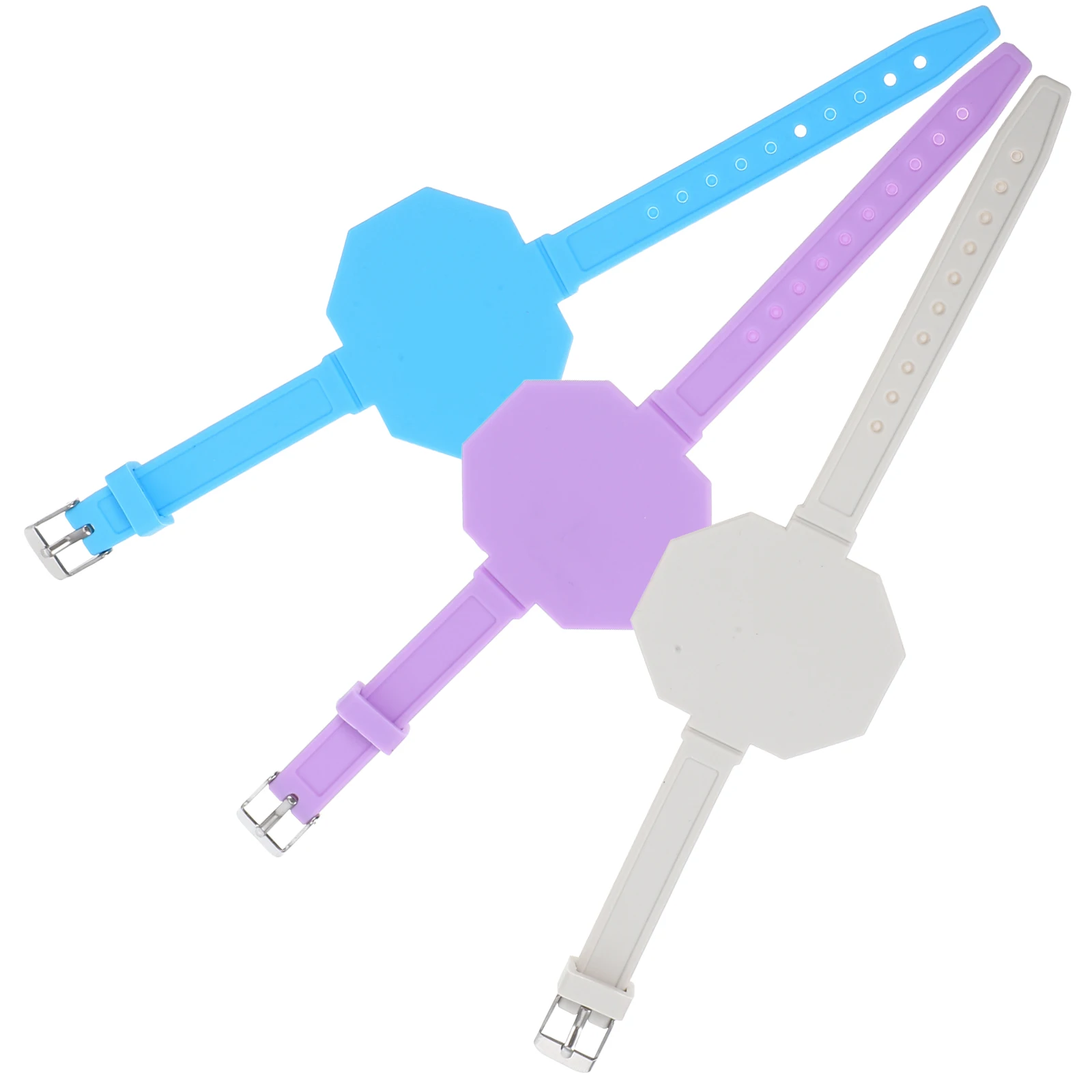 

3 Pcs Memo Wristbands Reusable Silicone Notebook Bracelet Kids Safety Slap Band Erasable To Do List Stylish Functional