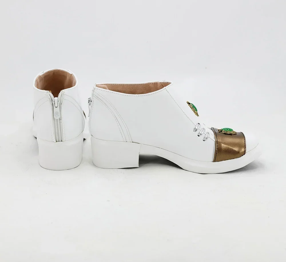 ジョジョの奇妙な冒険岸辺露伴コスプレ白ブーツカスタムメイドアニメ衣装の靴男性女性