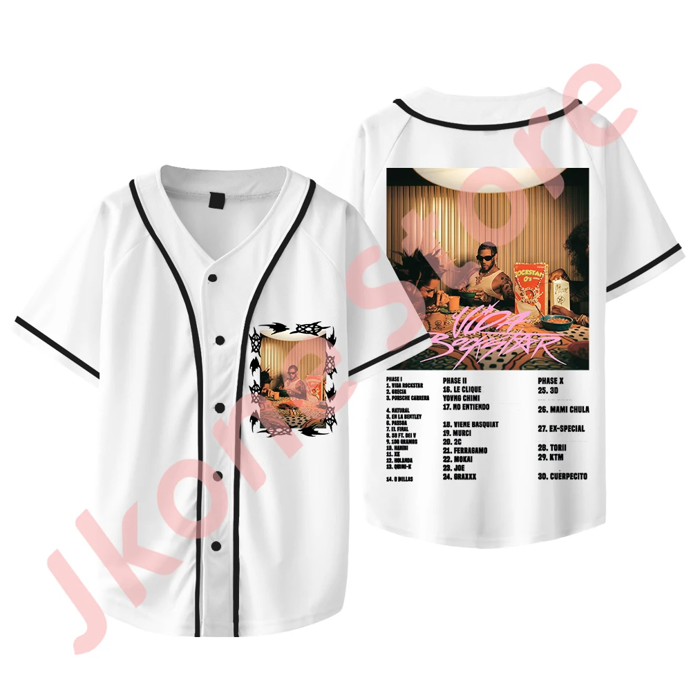 Jhayco Le Clique Vida Star Album Merch Baseball Jacket Tee Summer Unisex Fashion Short Sleeve T-Shirts