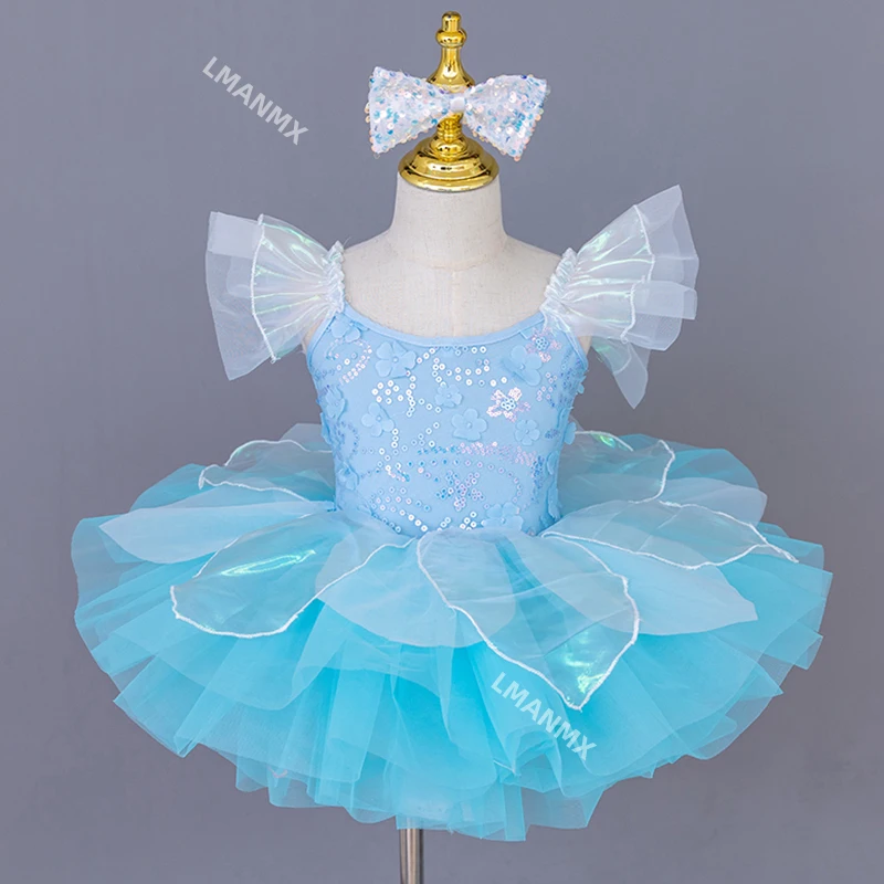 Children's ballet performance costume, fluffy gauze skirt, sequins, kindergarten dance performance costume