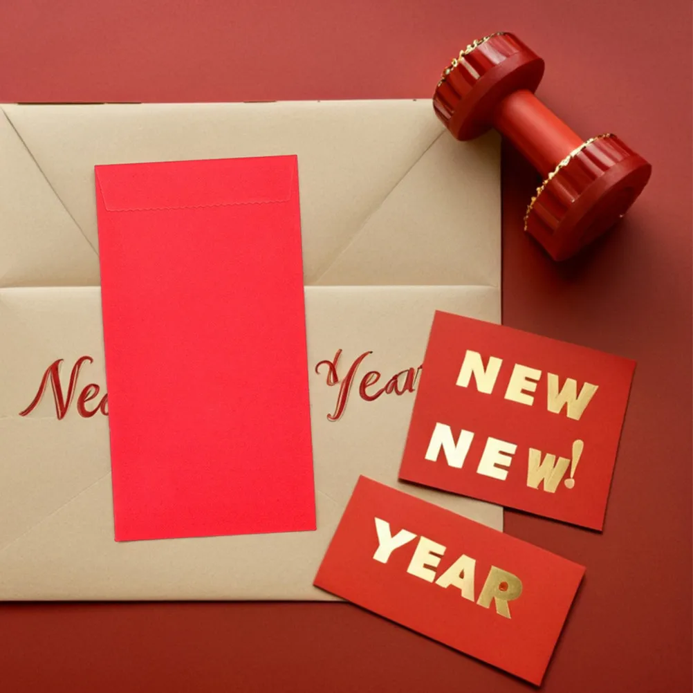 50Pcs Traditional Chinese Red Envelopes Vintage Money Holders for Cash Weddings Festivals Budget Cash Management