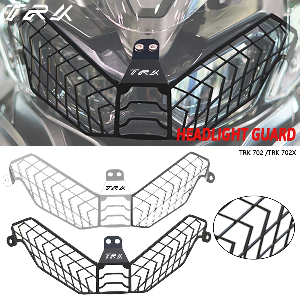 

Motorcycle TRK 702 702X Head Lights Protector Headlamp Headlight Guard Grill Covers Parts For Benelli TRK 702 702X 2022-2023