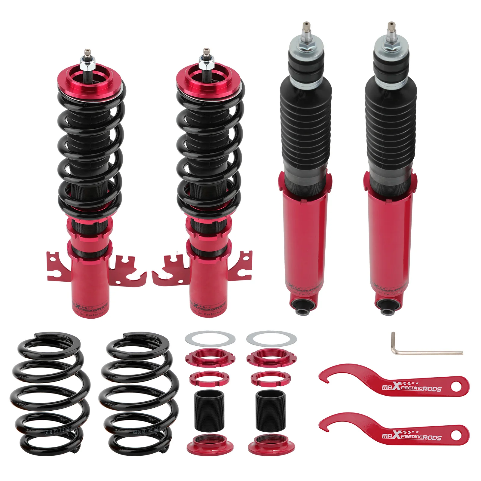 MaXpeedingrods Coilovers Shock Suspension Kit for Holden Commodore VY VT VZ VX WH 24Ways Adjustable Damper