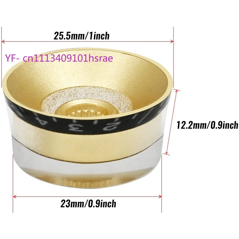 

4 шт. прозрачные золотистые ручки регулировки громкости и тембра для электрогитар и бас-гитар в стиле LP