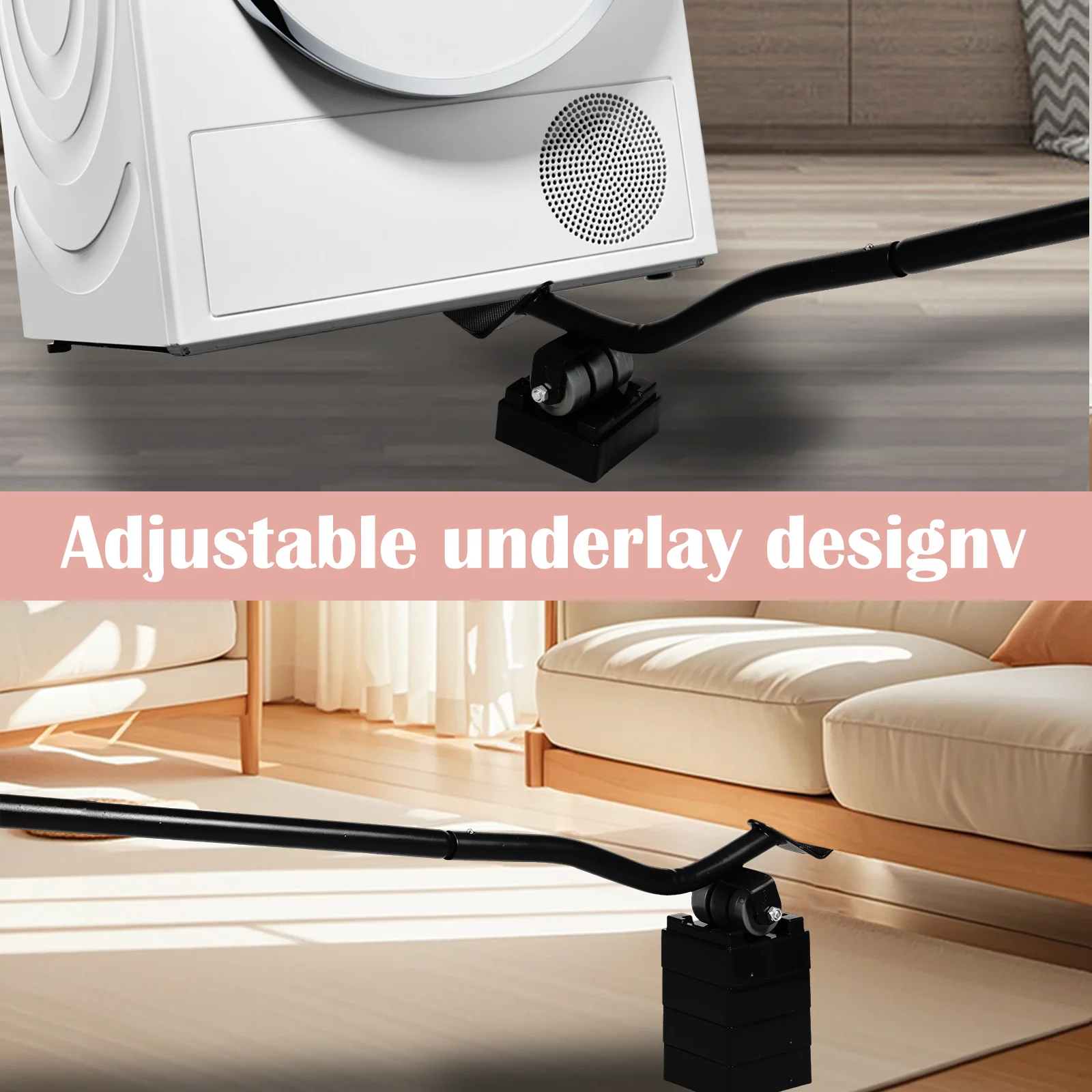 أداة نقل الأثاث شديدة التحمل، خزانة الغسالة، نقل الثلاجة، رفع الأثاث المتحرك #5