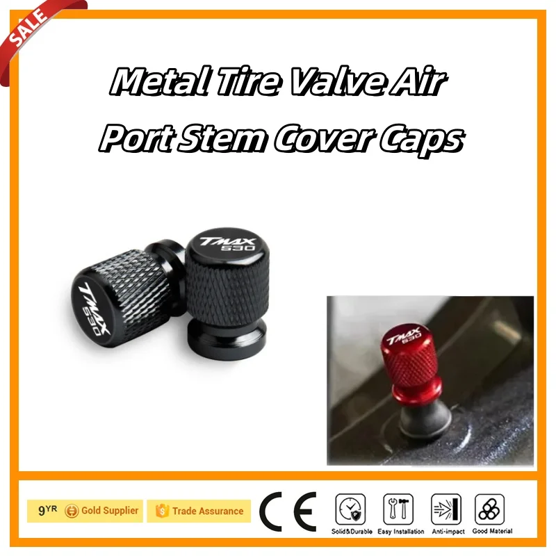 For Yahama tMax tmax530 tmax530 aluminum alloy tire valve air port stem cover caps 2 PCs motorcycle accessories