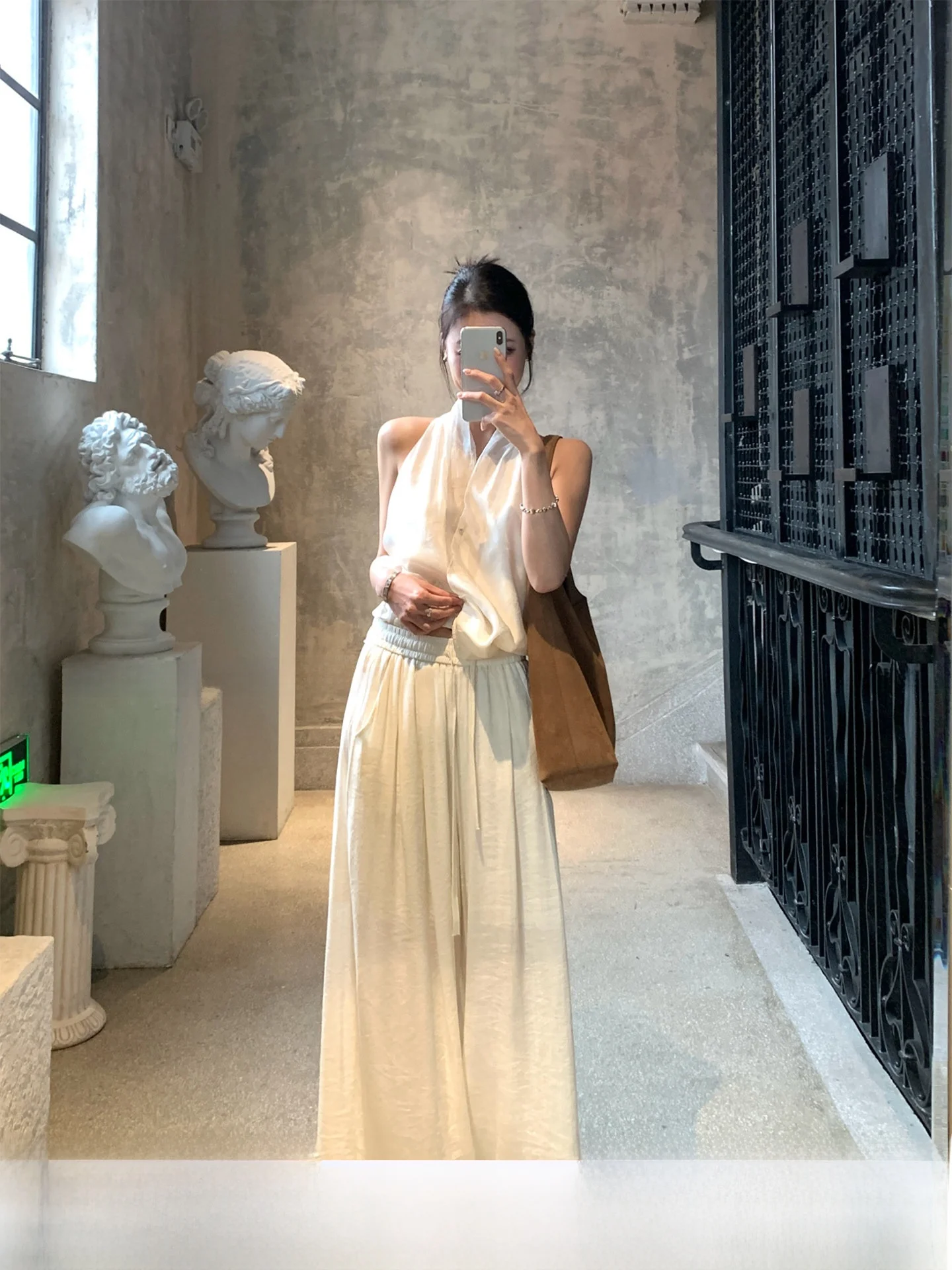 

Женские летние повседневные брюки GV Big Brother из хлопка и льна, свободного кроя, прямые, универсальные, новый стиль