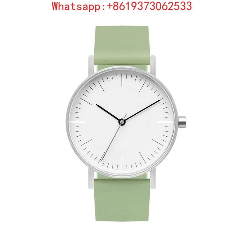 Customized 2026 Pishuwan B001 Avocado Green Simple Design Gift Box Waterproof Watch for Men and Women