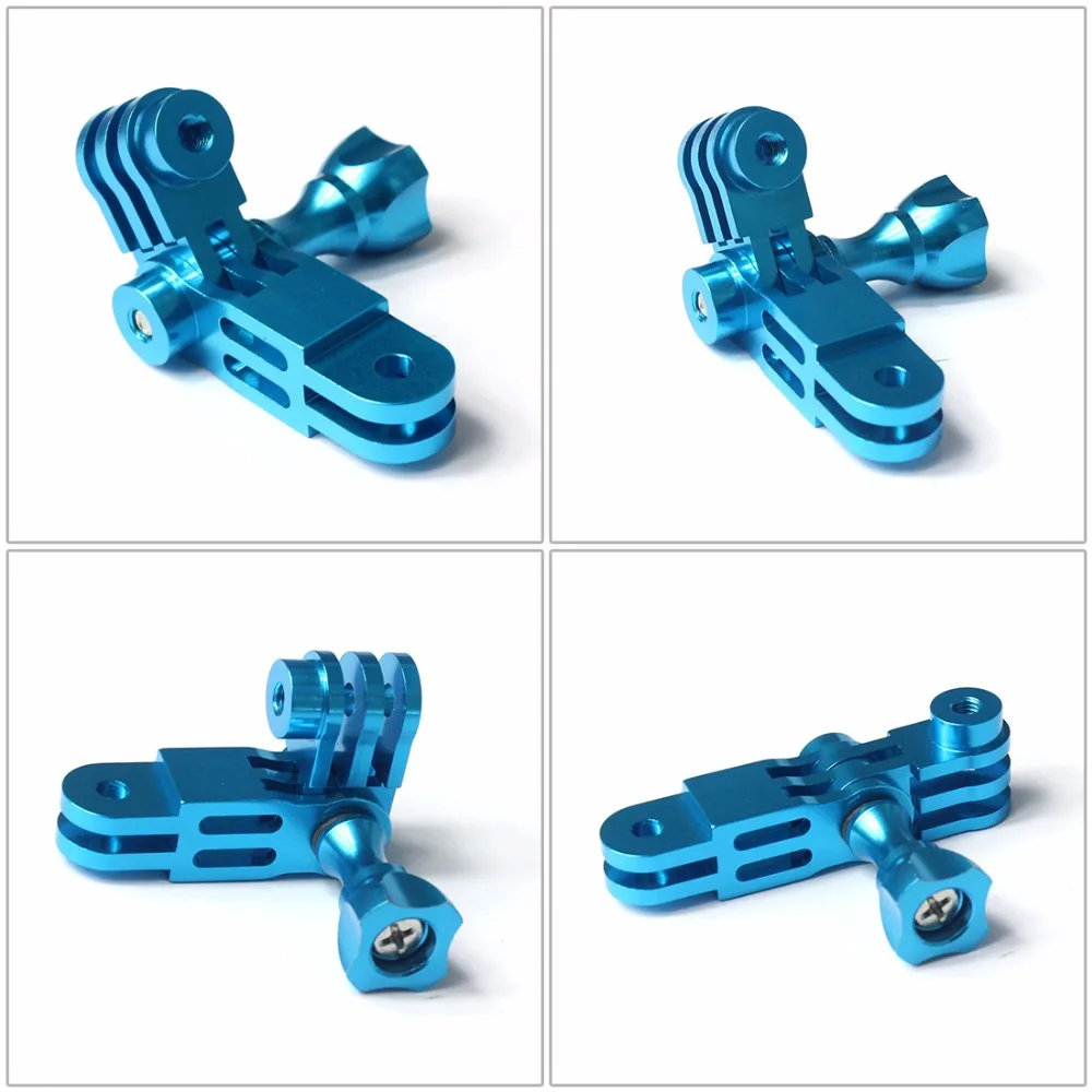 CNC-Aluminium-Drei-Wege-Schwenkarm-Montageadapter für GOPRO Hero 13 9 8 7 6 4 5 Sitzung DJI Yi SJcam EKEN AEE Sony Action-Kamera – Detail 15