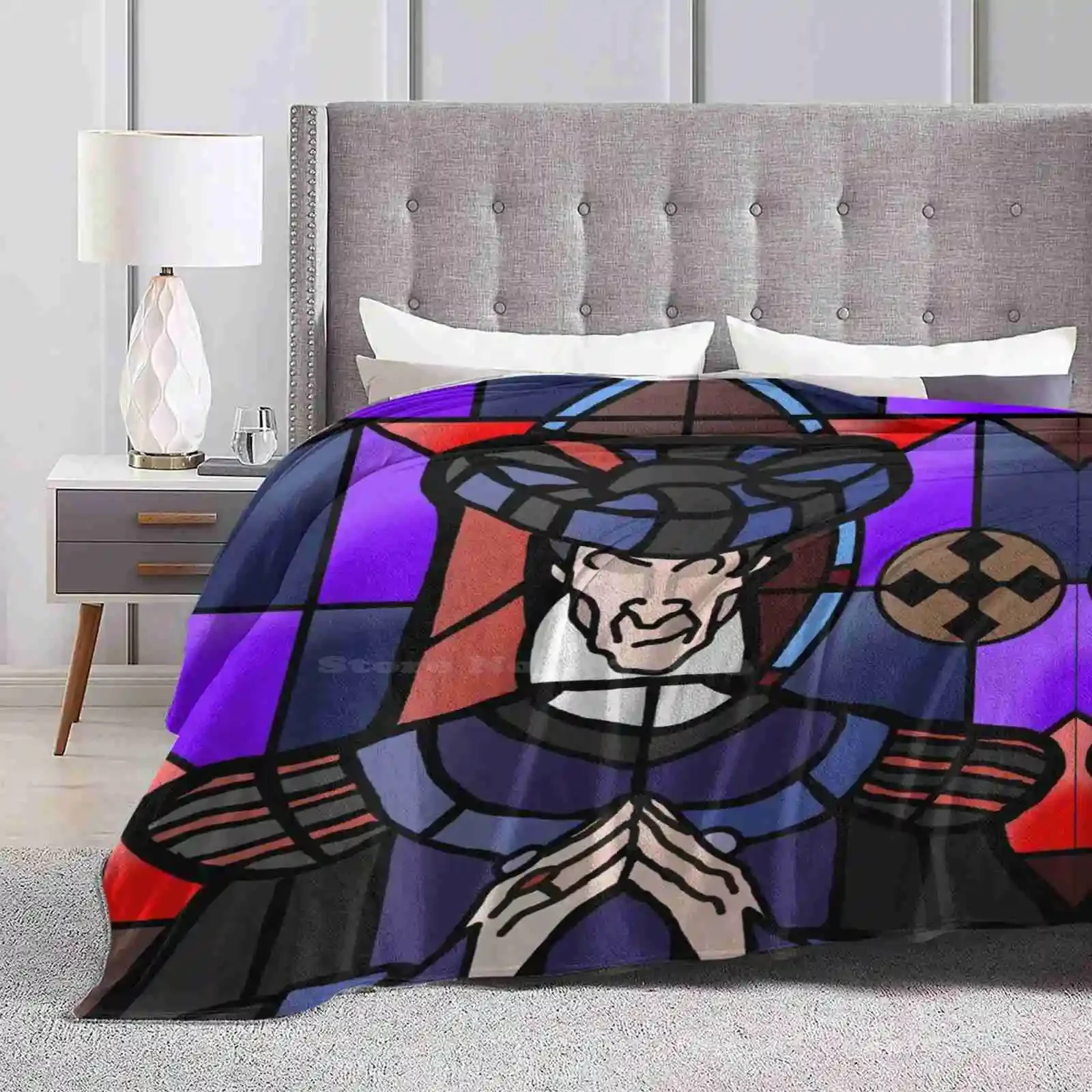 Hellfire Trend Style Funny Fashion Soft Throw Blanket Frollo Villain Hunchback Of Stained Glass Evil Hellfire Court