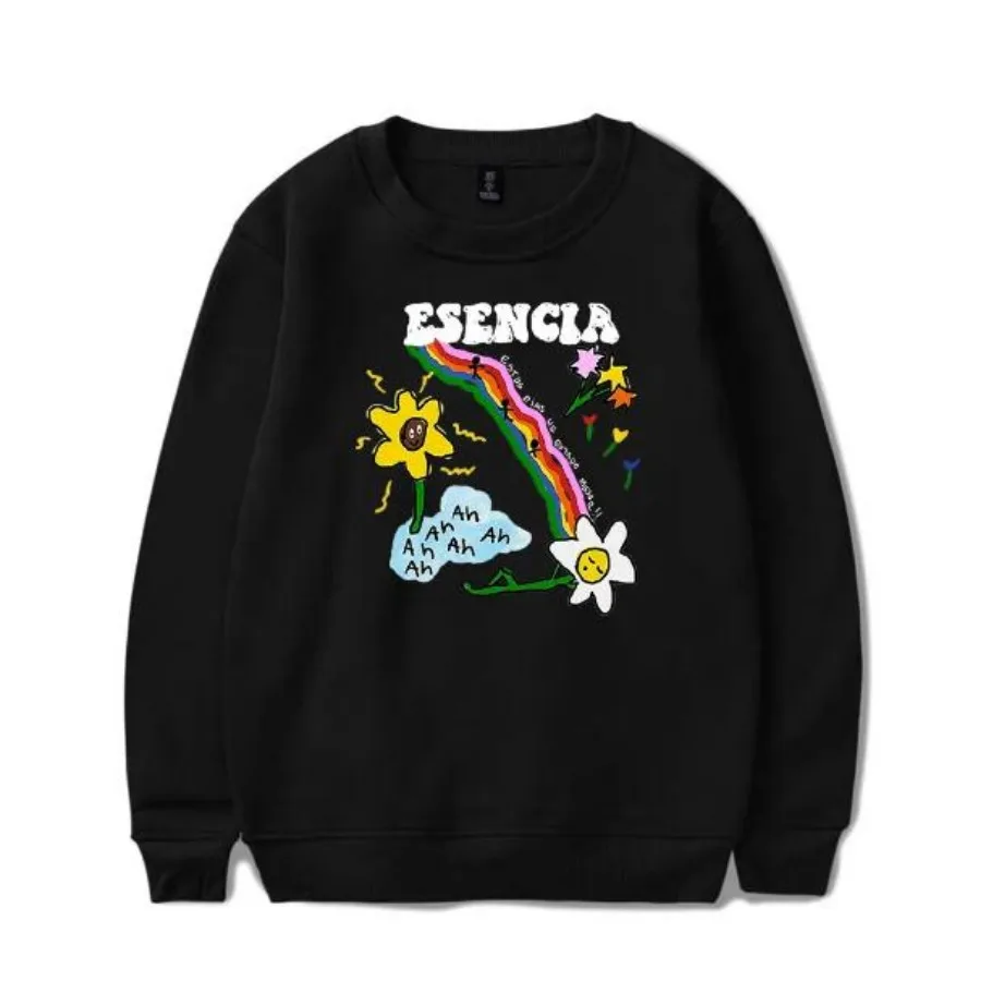 

Rapper Humbe Esencia Oversized Hoodie Women Men O-neck Long Sleeve Crewneck Sweatshirt Casual Tracksuit Hip Hop Clothing