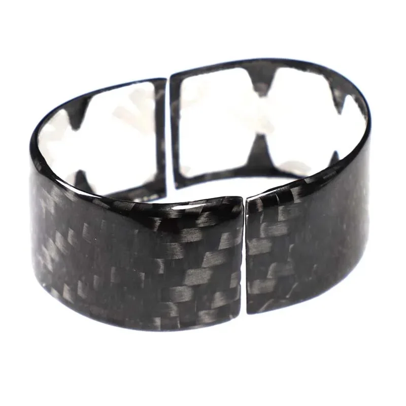 

Suitable For 17-25 Abarth 595 695 Real Carbon Fiber Car Steering Wheel Steering Mark Decorative Sticker Interior Car Accessories