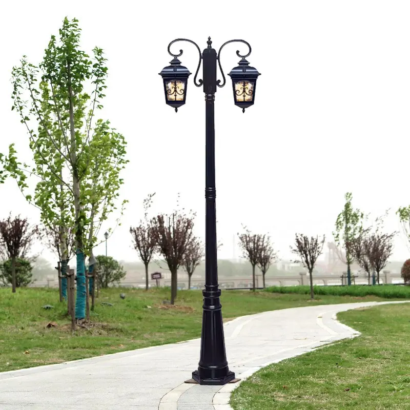 

European Style Outdoor Waterproof Courtyard Community Landscape, Home Lawn, Villa Garden, High Pole Street Lamp ≈200CM