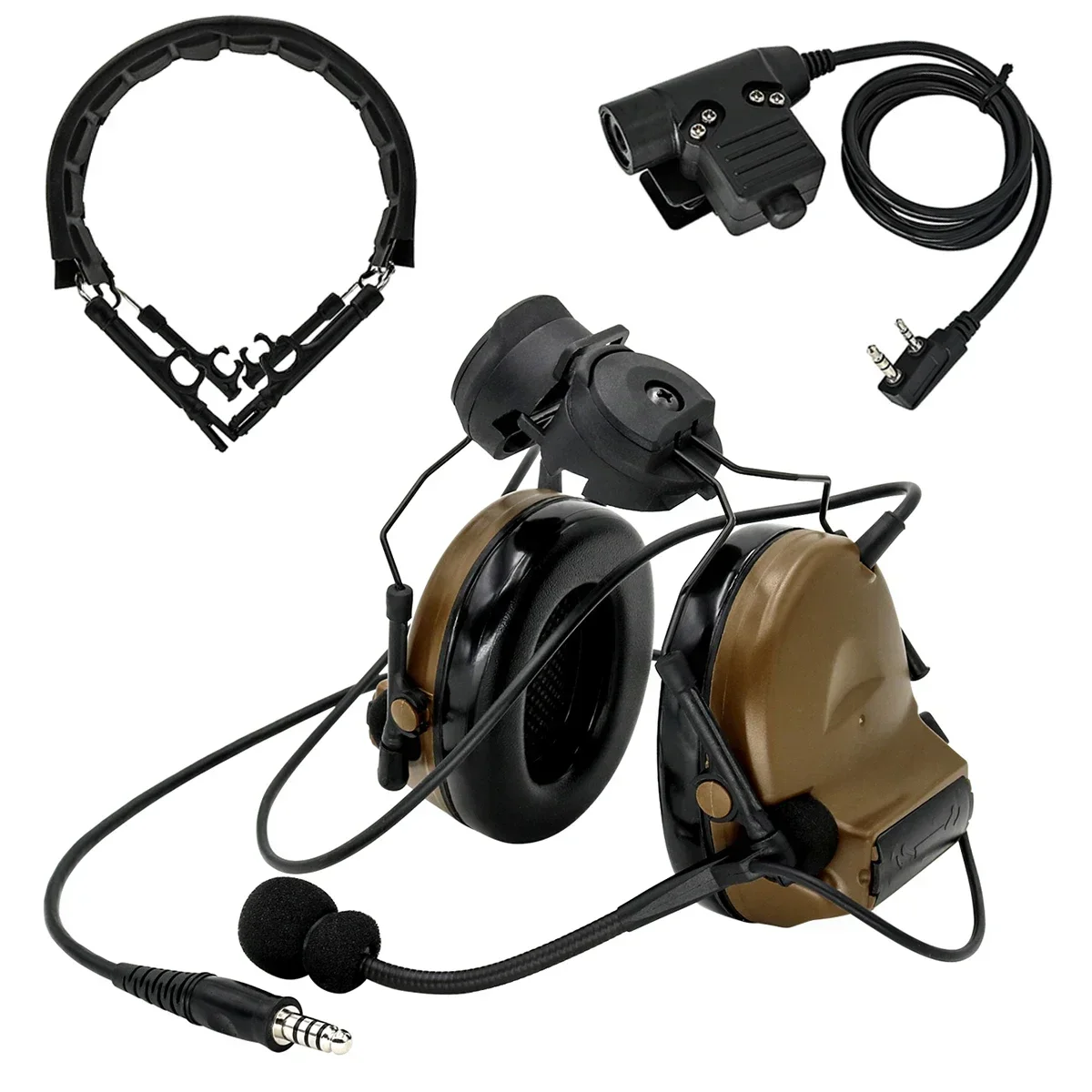 Active Noise Canceling Headphones Walkie Talkie COMTA II Tactical Headset Airsoft Hunting Headphones & Tactical U94 PTT