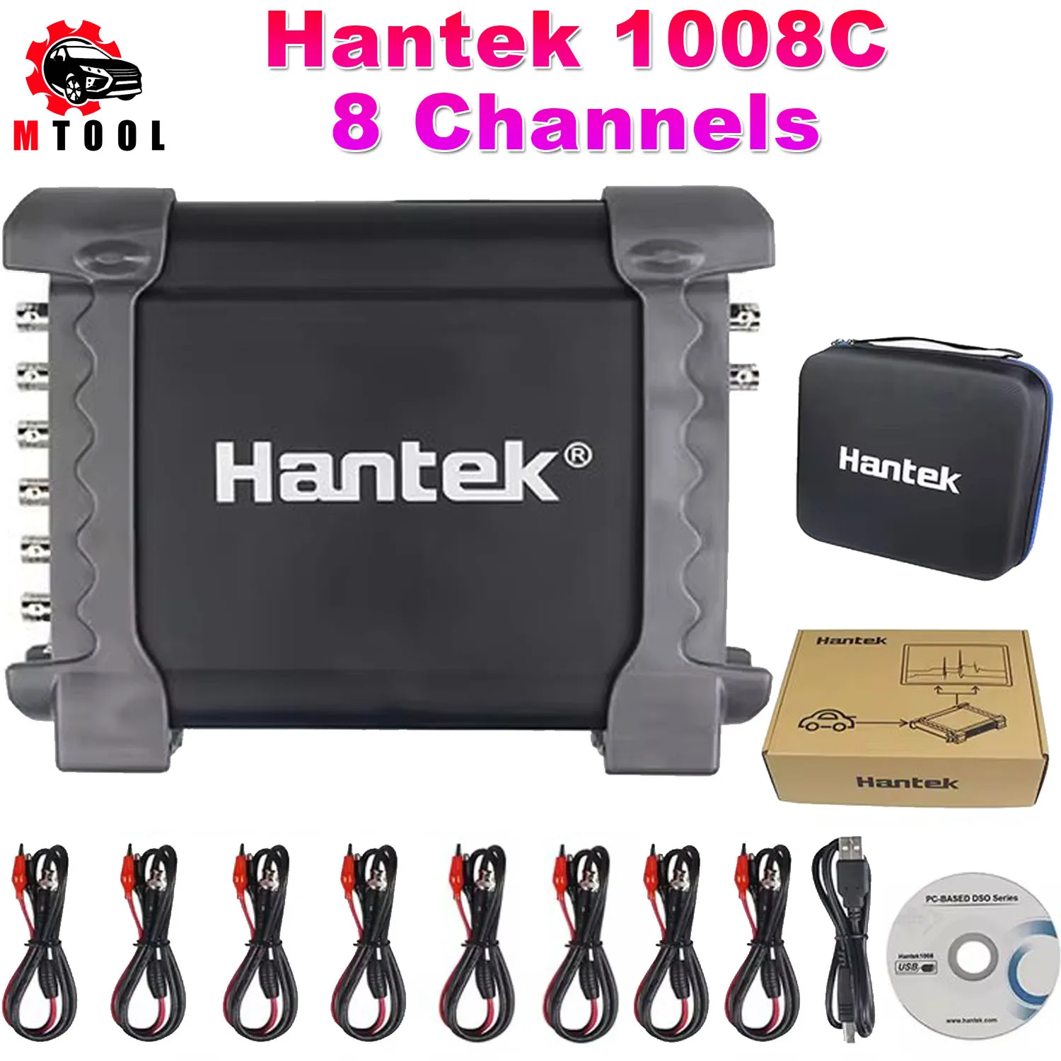 

Hantek 1008C 8-канальный программируемый генератор автомобильный осциллограф цифровой мультиметр для хранения ПК осциллограф USB портативный