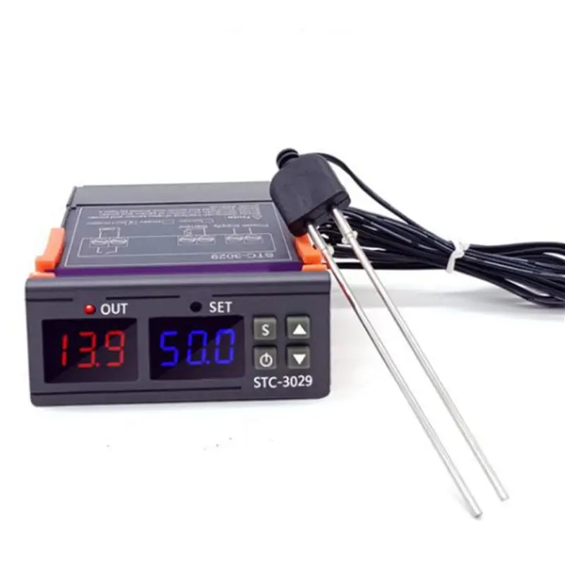 ABGH-2X STC-3029 Moisture Controller Soil Moisture Sensor Module Soil Moisture Tester For Gardening Plants Farming AC110-220V