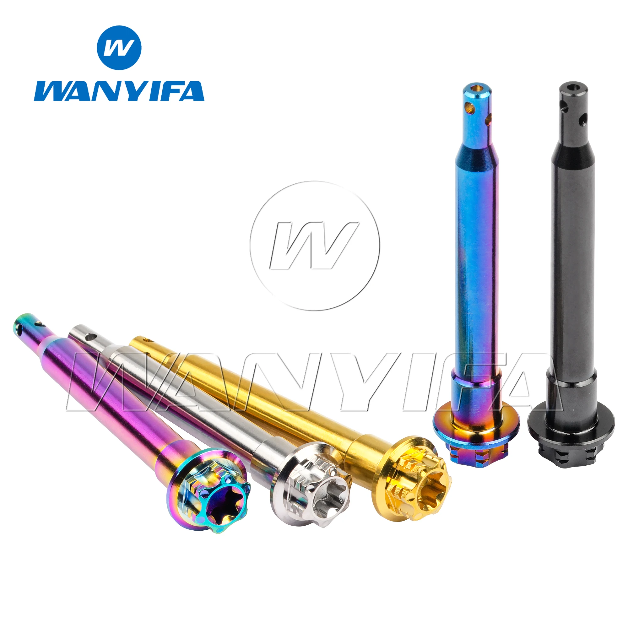 Wanyifa Brembo Specific Titanium Brake Caliper Fastener Kit  Pad Retention  Screws for Motorcycle Front/Rear Disc Brakes 1pcs