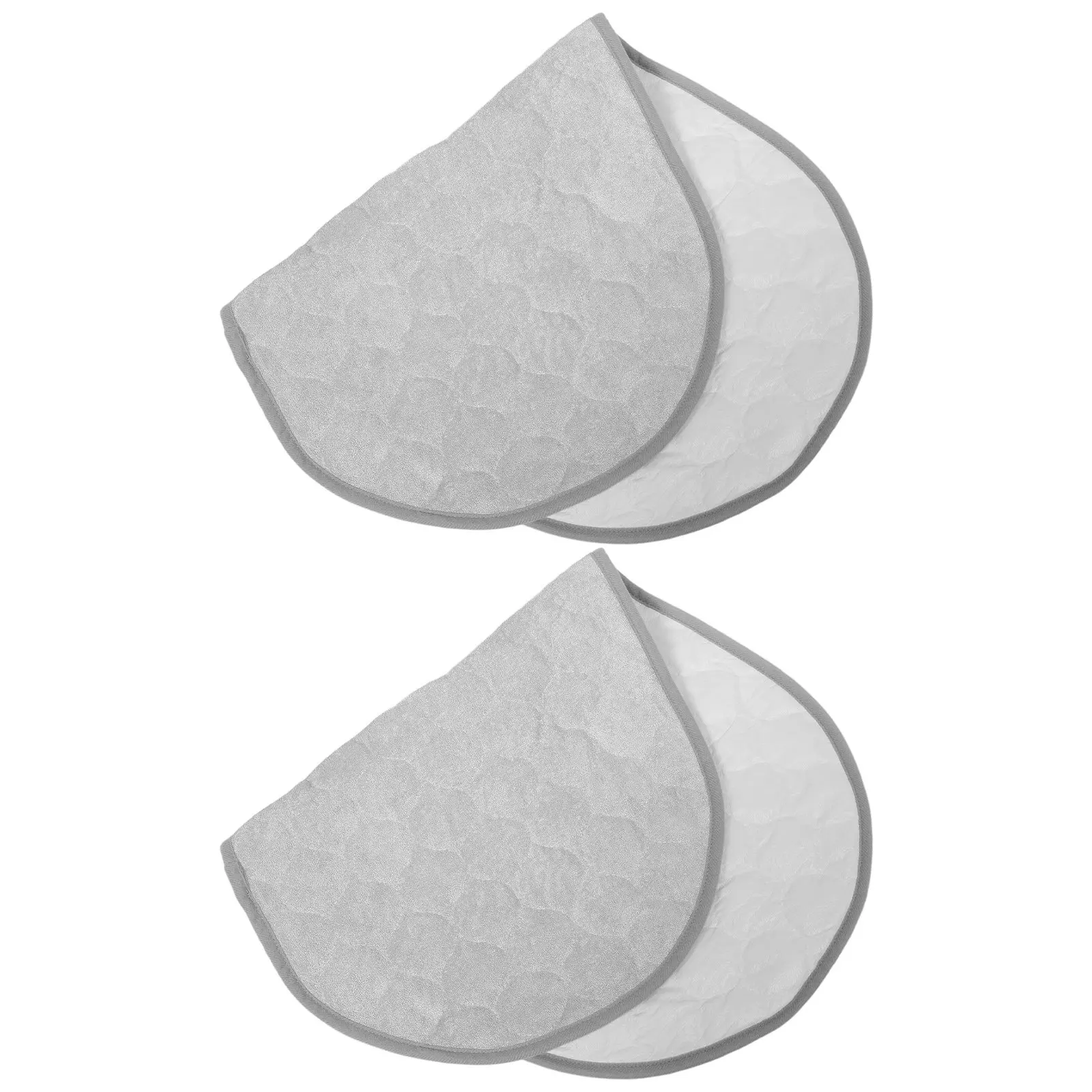 2Pcs Baby Changing Pad Waterproof Reusable Foldable Portable Grey Oval Mattress Protector Diaper Table Pads Washable Bed Wetting