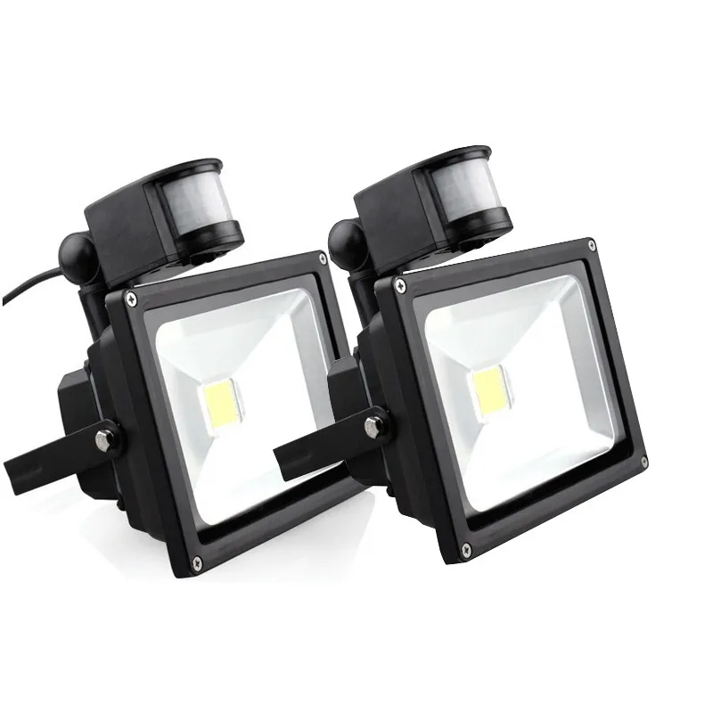 

Светодиодный прожектор 10W 20W 30W 50W с ИК-датчиком движения PIR, 220V, уличный, водонепроницаемый, для ландшафтного освещения