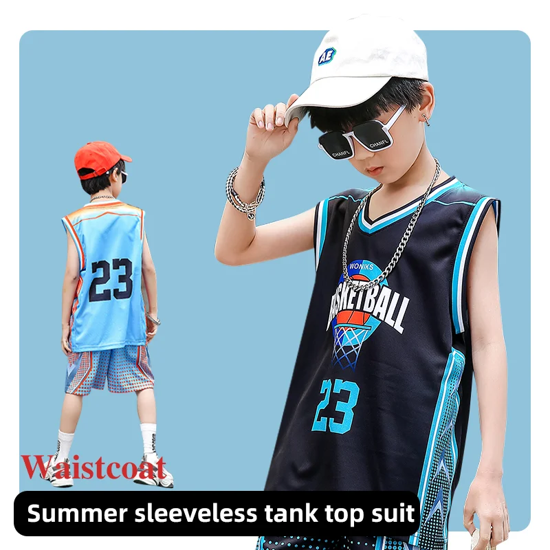 Children Basketball Jersey Boy and Girls Quick-drying comfortable Shirt Sportswear Tracksuit Kid fashion Training Sport Uniforms