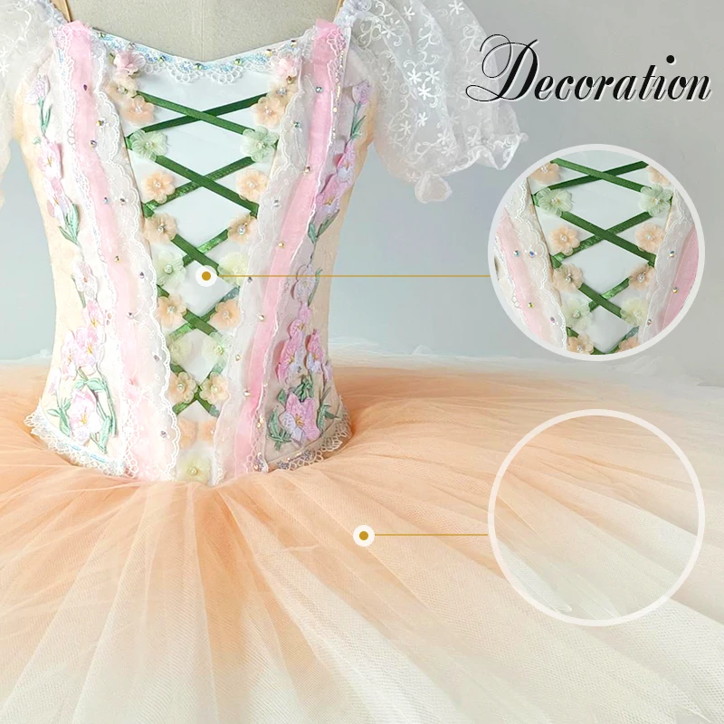 Private Custom Professional Ballet Tutu Handgefertigte Variation aus Coppelia Stage Performance