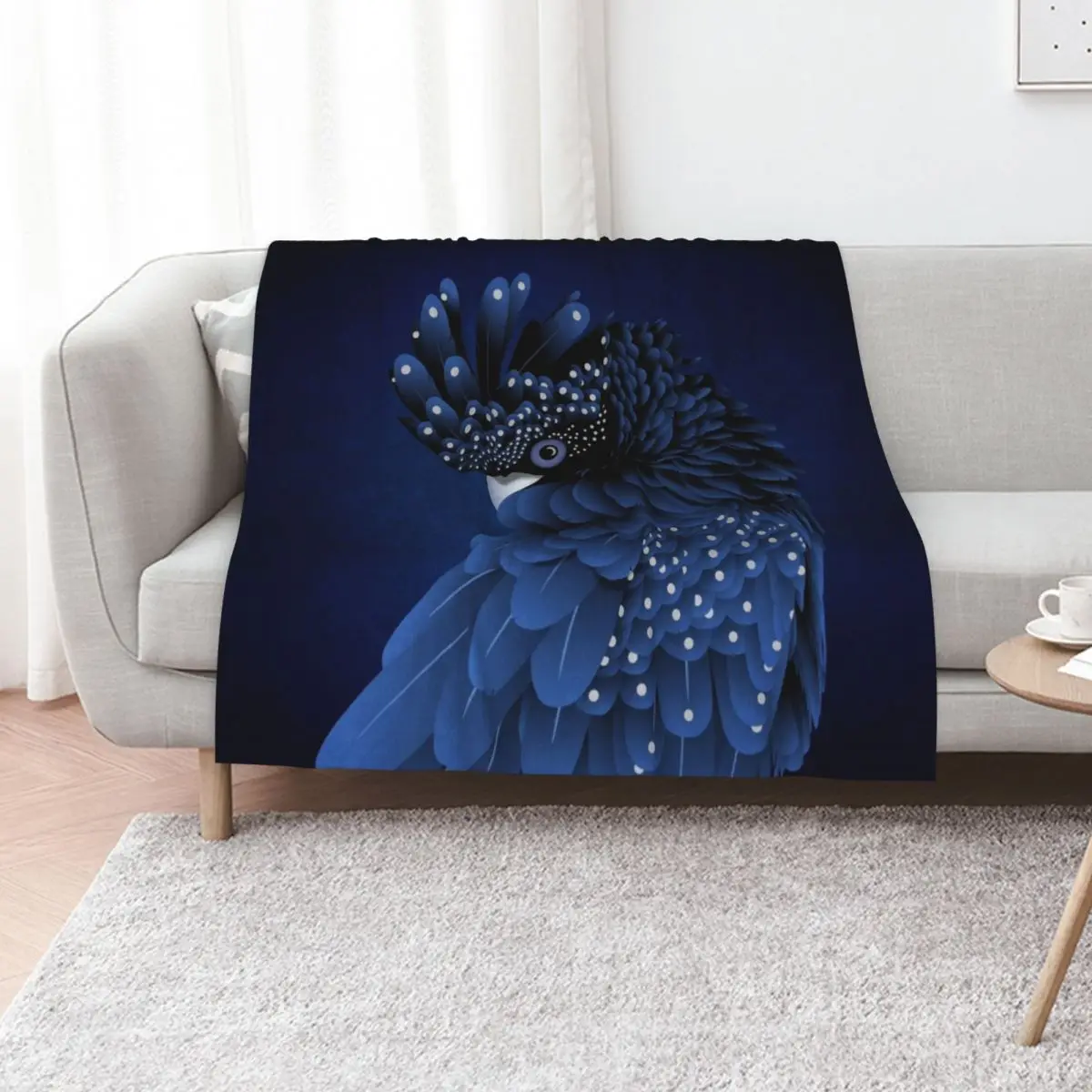 Australian Black Cockatoo Portrait Throw Blanket Giant Sofa Luxury Brand warm for winter Travel Cute Plaid Tourist Blankets