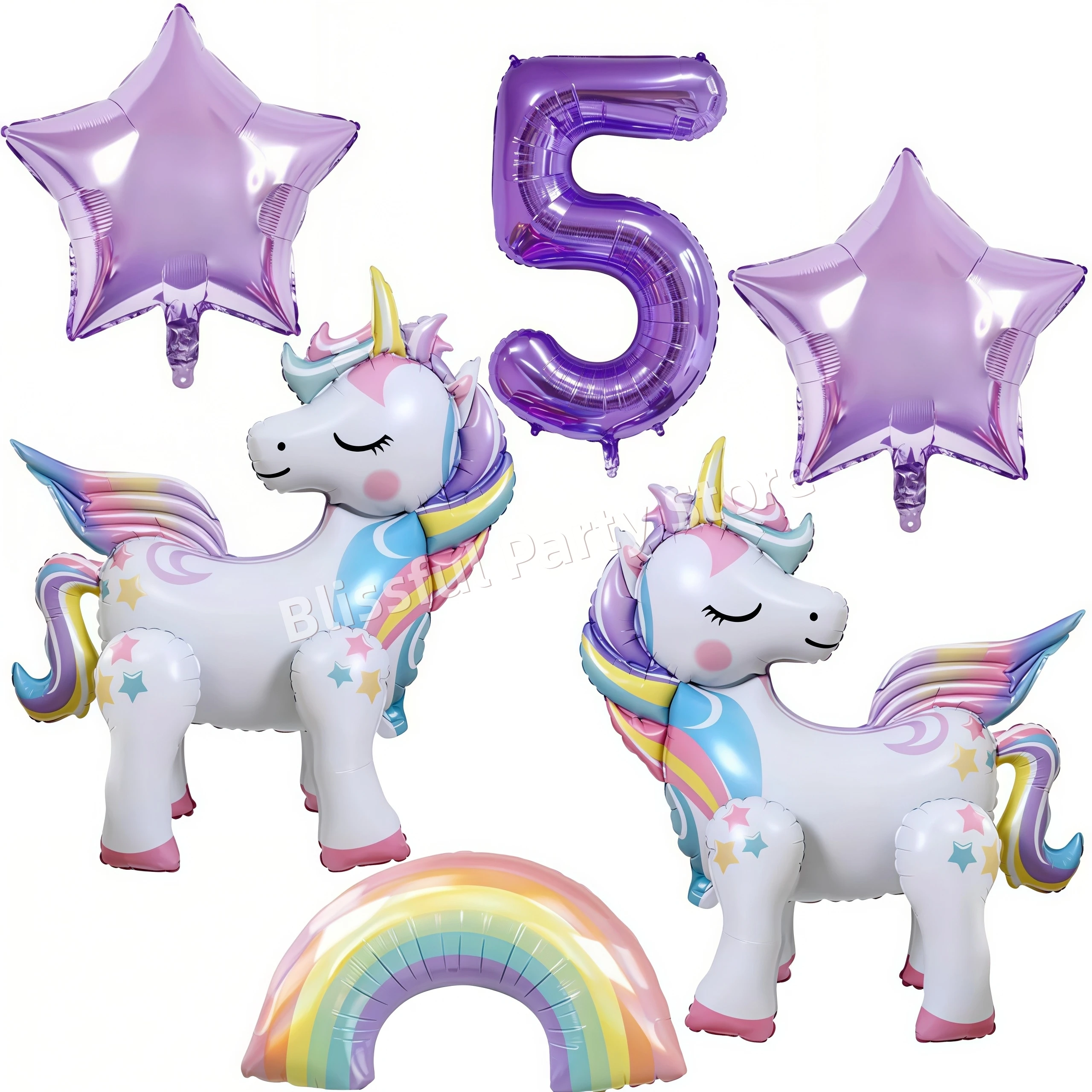 Eenhoorn Ballonnen Verjaardag Decoratie Regenboog Eenhoorn Folie Ballon Feestartikelen Kamer Decor Kinderen Meisjes Gunst Baby Douche Globos