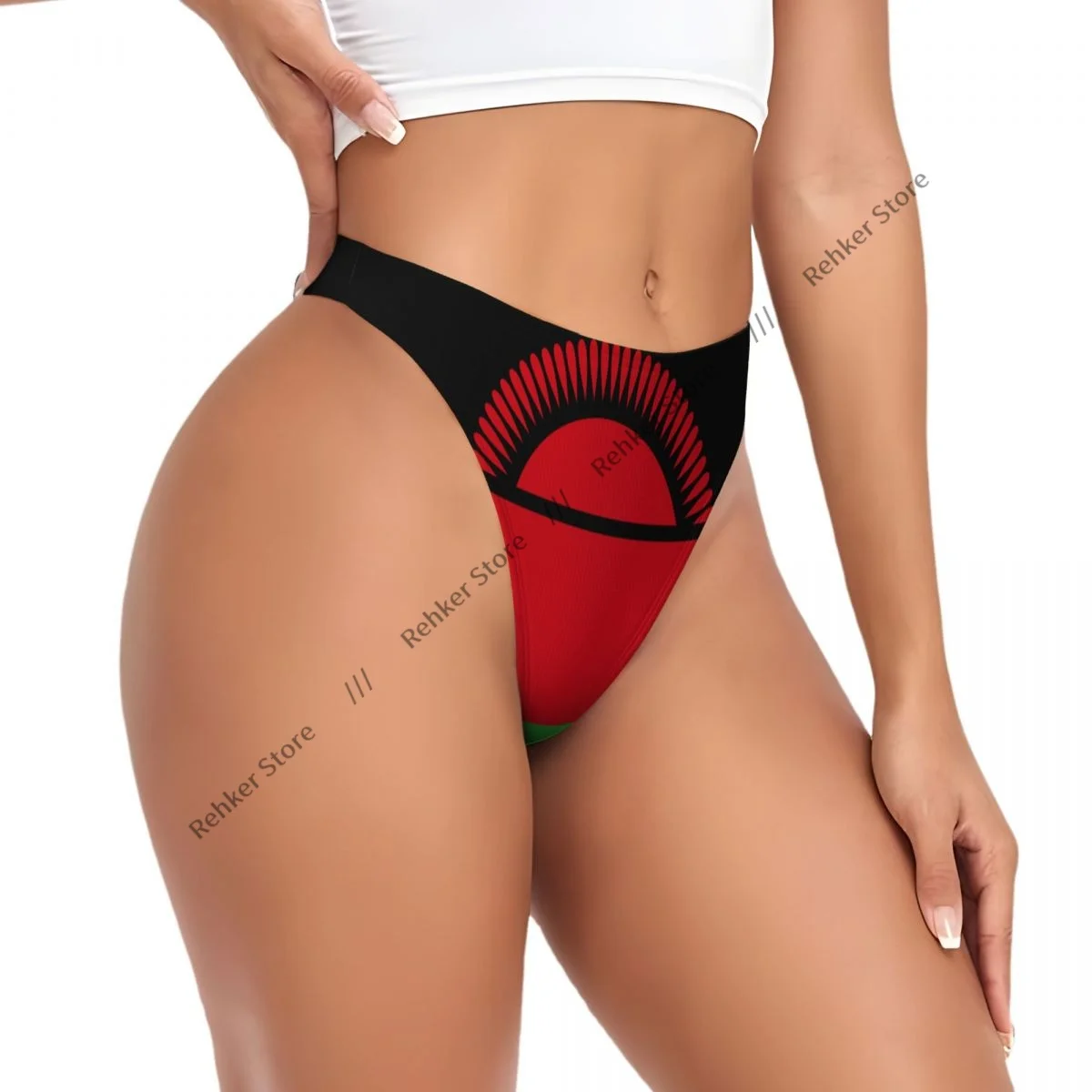 

Sexy Panties Malawi Flag Thongs Underwear Women Lingerie Breathable G-string