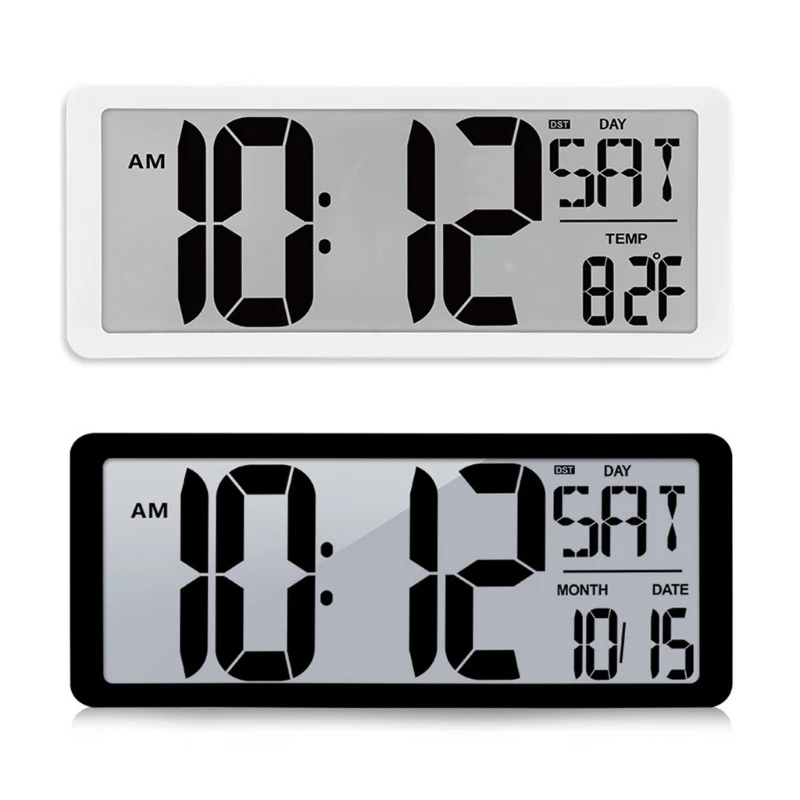 

14'' LCD Digital Clock –Displays Time, Temperature, Date with Backlights Clocks