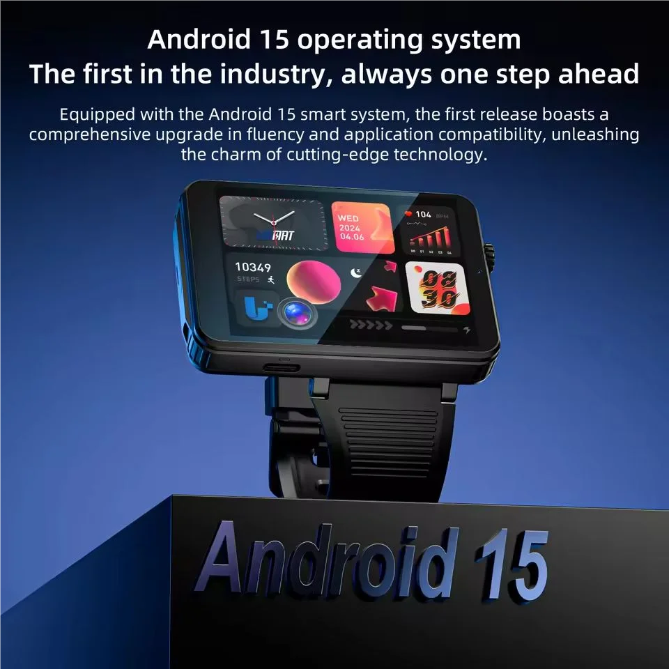 LOKMAT APPLLP 9 MAX Men Android 15 4G Smart Watch MT6769 Octa Core 4GB Ram 64GB Rom 2.88